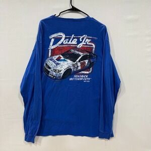 Hendrick‎ Motorsports Dale Earnhardt Jr 88 Blue Long Sleeve Shirt Mens XL
